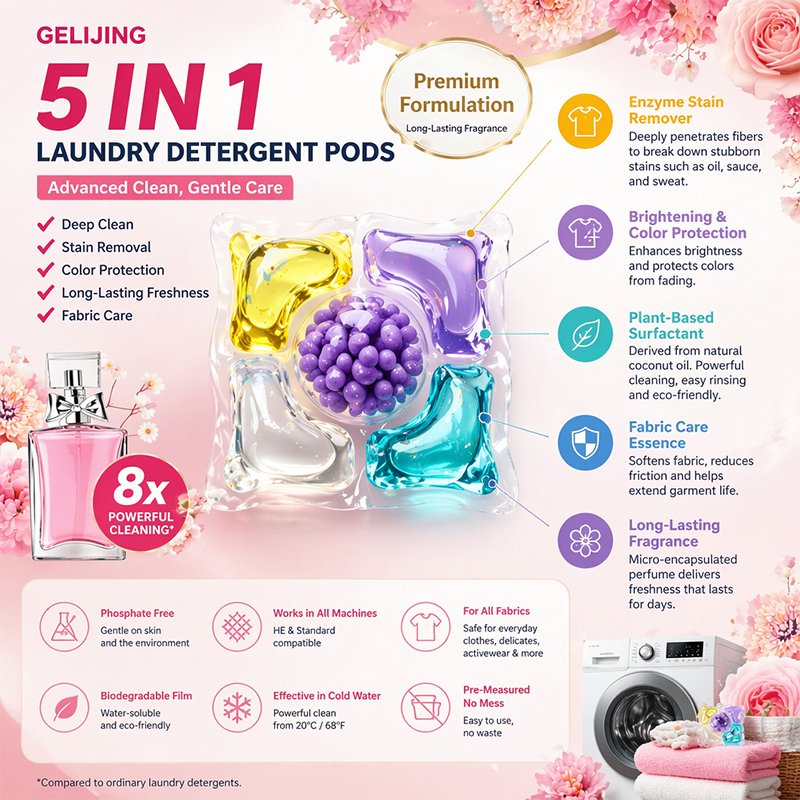 Five in one laundry gel beads - 图片 4